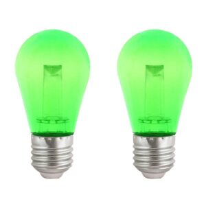 VITO LED Lamp G45 E27 - 2.5W (vervangt 18W) - 150lm - Groen Licht - 180-240V - Flikkervrij - Energiezuinig - 2 stuks