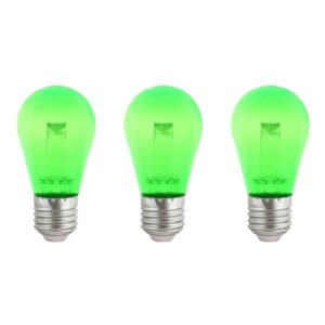 VITO LED Lamp G45 E27 - 2.5W (vervangt 18W) - 150lm - Groen Licht - 180-240V - Flikkervrij - Energiezuinig - 3 stuks