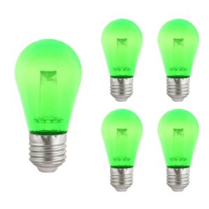 VITO LED Lamp G45 E27 - 2.5W (vervangt 18W) - 150lm - Groen Licht - 180-240V - Flikkervrij - Energiezuinig - 5 stuks