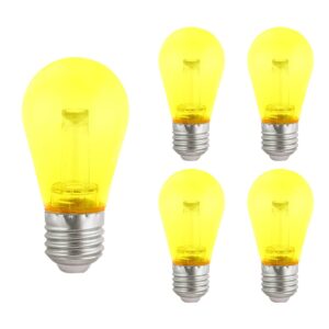 VITO LED Lamp G45 E27 - 2.5W (vervangt 18W) - 150lm - Geel Licht - 180-240V - Flikkervrij - Energiezuinig - 5 stuks