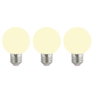 VITO LED Lamp G45 E27 - 3W (vervangt 20W) - 180lm - 2700K Warm Wit - 180-240V - Flikkervrij - Energiezuinig - 3 stuks