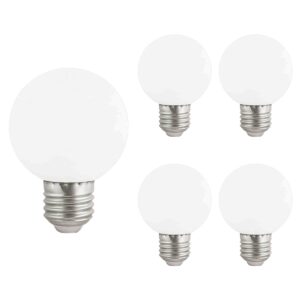 VITO LED Lamp G45 E27 - 3W (vervangt 20W) - 180lm - 6400K Koel Wit - 180-240V - Flikkervrij - Energiezuinig - 5 stuks