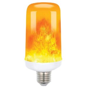 VITO LED Vlam-Effect Lamp E27 - 5W (vervangt 25W) - 250lm - 1400K Amber - 230V - Realistisch Vlamlicht