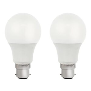 VITO LED Lamp A60 B22 - 9W (vervangt 60W) - 801lm - 4000K - 220-240V - Ø50mm - Energiezuinig - 2 stuks