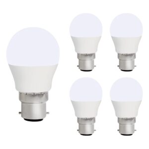 VITO LED Kogelamp G45 B22 - 7W (vervangt 50W) - 520lm - 4000K - 220-240V - Ø50mm - Energiezuinig - 5 stuks