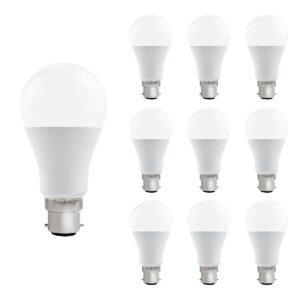 VITO LED Lamp A60 B22 - 15W (vervangt 100W) - 1335lm - 2700K - 220-240V - Ø50mm - Energiezuinig - 10 stuks