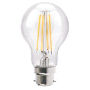 VITO LED Filament Lamp A60 B22 - 8W (vervangt 75W) - 1000lm - 2700K - Ø64mm - 220-240V - Energiezuinig