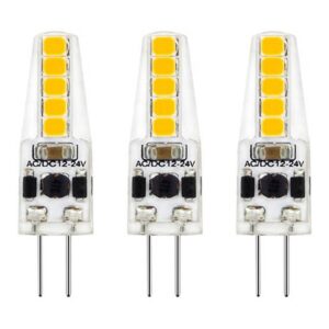 VITO LED Capsule Steeklamp G4 - 2W (vervangt 20W) - 170lm - 2700K - 12V - Energiezuinig - 3 stuks