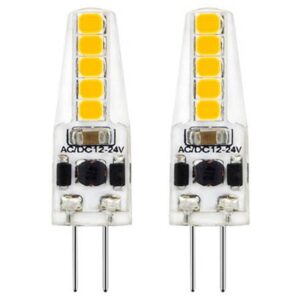 VITO LED Capsule Steeklamp G4 - 2W (vervangt 20W) - 175lm - 4000K - 12V - Energiezuinig - 2 stuks