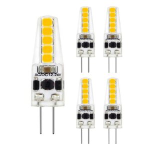 VITO LED Capsule Steeklamp G4 - 2W (vervangt 20W) - 180lm - 6400K - 12V - Energiezuinig - 5 stuks