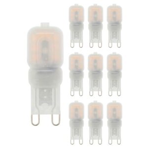 VITO LED Capsule Steeklamp G9 - 3W (vervangt 30W) - 290lm - 2700K - 220-240V - Dimbaar - Ø16mm - Energiezuinig - 10 stuks