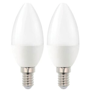 VITO LED Kaarslamp C37 E14 - 6.5W (vervangt 50W) - 507lm - 2700K - 170-260V - Ø37mm - Energiezuinig - 2 stuks