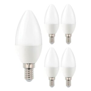 VITO LED Kaarslamp C37 E14 - 6.5W (vervangt 50W) - 507lm - 2700K - 170-260V - Ø37mm - Energiezuinig - 5 stuks