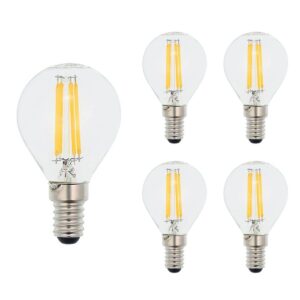 VITO LED Filament Kogellamp G45 E14 - 4W (vervangt 50W) - 520lm - 2700K - Ø45mm - 220-240V - Energiezuinig - 5 stuks