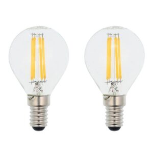 VITO LED Filament Kogellamp G45 E14 - 4W (vervangt 50W) - 532lm - 4000K - Ø45mm - 220-240V - Energiezuinig - 2 stuks