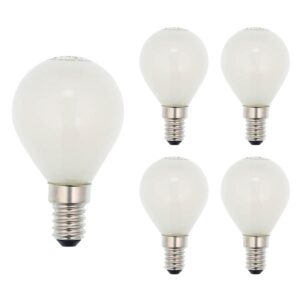 VITO LED Filament Kogellamp G45 E14 - 4W (vervangt 40W) - 424lm - 2700K - Ø45mm - 220-240V - Energiezuinig - 5 stuks