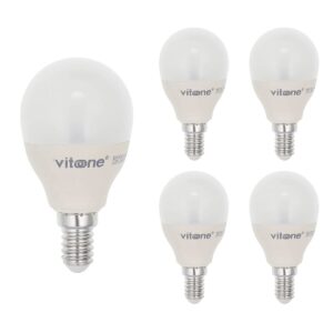 VITO LED Kogellamp G45 E14 - 6.5W (vervangt 50W) - 507lm - 2700K - 220-240V - Ø45mm - Energiezuinig  - 5 stuks