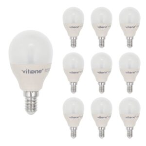 VITO LED Kogellamp  G45 E14 - 6.5W (vervangt 50W) - 507lm - 2700K - 220-240V - Ø45mm - Energiezuinig  - 10 stuks