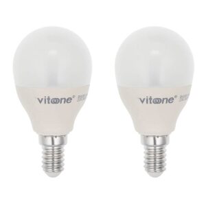 VITO LED Kogellamp G45 E14 - 6.5W (vervangt 50W) - 520lm - 4000K - 220-240V - Ø45mm - Energiezuinig  - 2 stuks