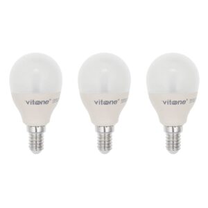 VITO LED Kogellamp G45 E14 - 6.5W (vervangt 50W) - 533lm - 6400K - 220-240V - Ø45mm - Energiezuinig  - 3 stuks