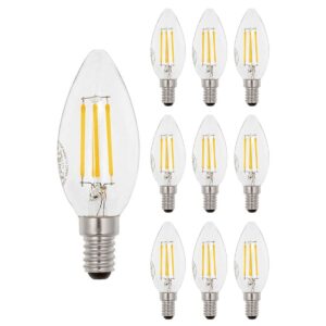 VITO LED Filament Kaarslamp C35 E14 - 6W (vervangt 50W) - 576lm - 2700K - Ø35mm - 220-240V - Energiezuinig - 10 stuks