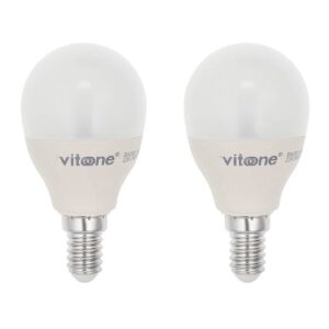 VITO LED Kogellamp G45 E14 - 5W (vervangt 40W) - 403lm - 4000K - 220-240V - Ø45mm - Energiezuinig  - 2 stuks