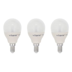 VITO LED Kogellamp G45 E14 - 5W (vervangt 40W) - 403lm - 4000K - 220-240V - Ø45mm - Energiezuinig  - 3 stuks