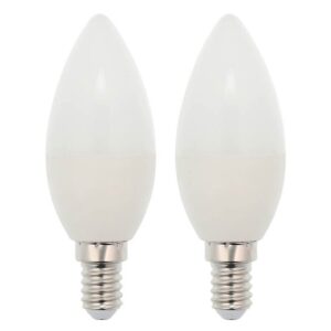 VITO LED Kaarslamp C37 E14 - 5W (vervangt 40W) - 403lm - 4000K - 220-240V - Ø50mm - Energiezuinig  - 2 stuks