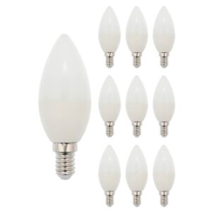 VITO LED Kaarslamp C37 E14 - 5W (vervangt 40W) - 416lm - 6400K - 220-240V - Ø50mm - Energiezuinig  - 10 stuks