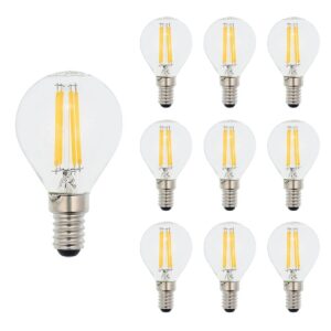 VITO LED Filament Kogellamp G45 E14 - 6W (vervangt 60W) - 750lm - 6000K - Ø45mm - 220-240V - Energiezuinig - 10 stuks