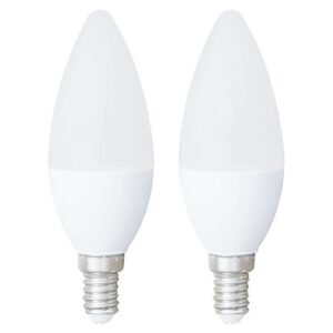 VITO LED Kaarslamp C38 E14 - 9W (vervangt 60W) - 792lm - 2700K - 220-240V - Ø37mm - Energiezuinig - 2 stuks