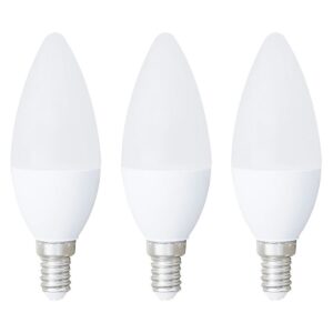 VITO LED Kaarslamp C38 E14 - 9W (vervangt 60W) - 792lm - 2700K - 220-240V - Ø37mm - Energiezuinig - 3 stuks