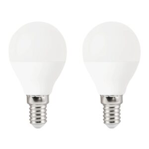 VITO LED Kogellamp G45 E14 - 9W (vervangt 60W) - 792lm - 2700K - 220-240V - Ø47mm - Energiezuinig - 2 stuks