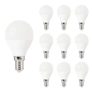 VITO LED Kogellamp G45 E14 - 9W (vervangt 60W) - 810lm - 4000K - 220-240V - Ø47mm - Energiezuinig - 10 stuks