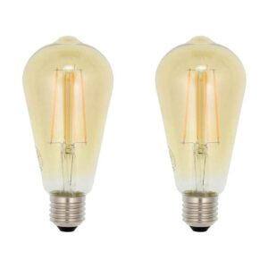 VITO LED Filament Edisonlamp ST64 E27 - 8W (vervangt 60W) - 800lm - 2500K Extra - Ø64mm - 220-240V - Energiezuinig - 2 stuks