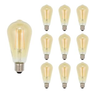 VITO LED Filament Edisonlamp ST64 E27 - 8W (vervangt 60W) - 800lm - 2500K Extra - Ø64mm - 220-240V - Energiezuinig - 10 stuks