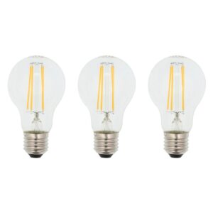 VITO LED Filament Lamp A60 E27 - 8W (vervangt 75W) - 1000lm - 2700K - Ø60mm - 220-240V - Energiezuinig - 3 stuks