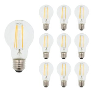 VITO LED Filament Lamp A60 E27 - 8W (vervangt 75W) - 1000lm - 2700K - Ø60mm - 220-240V - Energiezuinig - 10 stuks