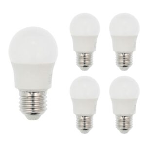 VITO LED Kogellamp G45 E27 - 6.5W (vervangt 50W) - 507lm - 2700K - 220-240V - Ø45mm - Energiezuinig  - 5 stuks