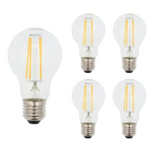 VITO LED Filament Lamp A60 E27 - 8W (vervangt 75W) - 1016lm - 4000K - Ø60mm - 220-240V - Energiezuinig - 5 stuks