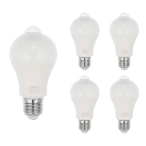 VITO LED Lamp met Bewegings sensor A60 E27 - 11W (vervangt 75W) - 1045lm - 4000K - Ø60mm - 175-260V - Energiezuinig - 5 stuks