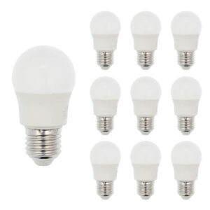 VITO LED Kogellamp G45 E27 - 5W (vervangt 40W) - 403lm - 4000K - 220-240V - Ø45mm - Energiezuinig  - 10 stuks