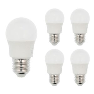 VITO LED Kogellamp G45 E27 - 5W (vervangt 40W) - 416lm - 6400K - 220-240V - Ø45mm - Energiezuinig  - 5 stuks