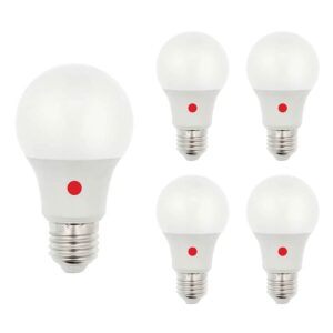 VITO LED Lamp met Dag/Nacht sensor A60 E27 - 9W (vervangt 60W) - 835lm - 6400K - Ø64mm - 220-240V - Energiezuinig - 5 stuks