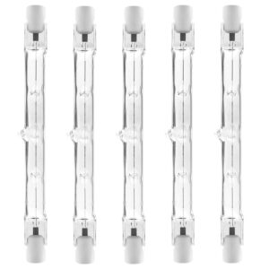 Modee R7s Halogeenlamp 118mm - 300W 3600lm 230V - Staaflamp - Warm Wit Licht - Dimbaar - 5 Halogeenlampen