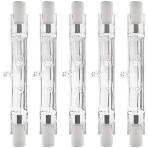 Modee R7s Halogeenlamp 78mm - 100W 900lm 230V - Staaflamp - Warm Wit Licht - Dimbaar - 5 Halogeenlampen