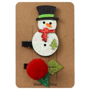 Kerst Kaartklemmen - Sneeuwpop & Kerstbal - Set van 2 - Kaarthouders voor Kaarten & Fotos