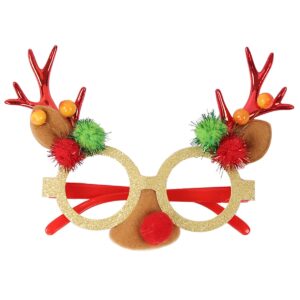 Feestelijke Kerstbril - Rendier Rode gewei