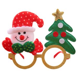 Feestelijke Kerstbril - Sneeuwpop met Kerstboom