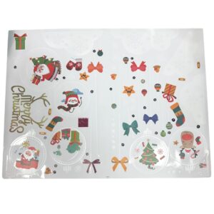 Kerst Raamstickers - Kerstballen & Winterdecoratie - Herbruikbare Statische Raamfolie voor Kerst - Sneeuw, Kerstman & Cadeautjes